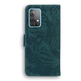 Peňaženkové kožené puzdro TIGER na Samsung Galaxy  A52 5G / A52s 5G - Zelená