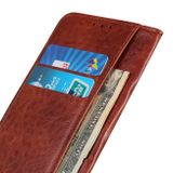 Peňaženkové kožené puzdro Crazy Horse Flip na Xiaomi Redmi Note 10/10S - Hnedá