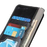 Peňaženkové kožené puzdro Crazy Horse na Xiaomi Redmi Note 10/10S - Čierna