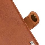 Peňaženkové kožené puzdro KHAZNEH Cowhide na Xiaomi Redmi Note 10/10S - Hnedá