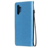 Peňaženkové kožené puzdro TREE na Samsung Galaxy A32 5G - Modrá