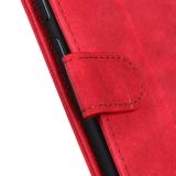 Peňaženkové kožené puzdro Antelope na Xiaomi Redmi Note 10/10S - Červená