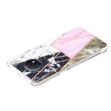 Gumený kryt PLATING na Xiaomi Redmi Note 9T - Grey Pink White Marble Color Matching