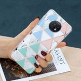 Gumený kryt PLATING na Xiaomi Redmi Note 9T - Blue White Green Pink Color Matching