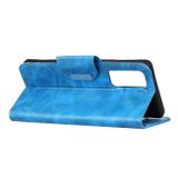 Peňaženkové kožené puzdro CRAZY na Oppo Reno 5 5G - Modrá