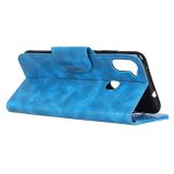 Peňaženkové kožené puzdro na Samsung Galaxy A11 / M11 - Modrá