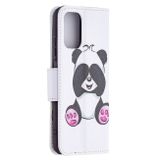 Peňaženkové kožené puzdro Drawing na Xiaomi Redmi Note 10/10S - Panda
