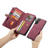 Multifunkčné peňaženkové puzdro CASEME na Samsung Galaxy S21 Plus 5G - Červená