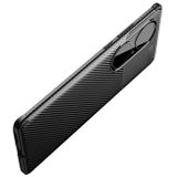 Gumený kryt Carbon Fiber na Huawei P50 Pro - Čierna