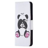 Peňaženkové 3D puzdro DRAWING na Huawei P50 Pro - Panda