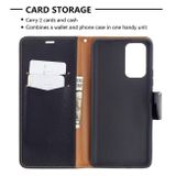 Peňaženkové kožené puzdro LITCHI na Xiaomi Redmi Note 10 Pro - Čierna
