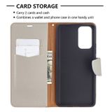 Peňaženkové kožené puzdro LITCHI na Xiaomi Redmi Note 10 Pro - Šedá