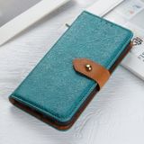 Peňaženkové kožené puzdro FLORAL na Xiaomi Redmi Note 10 5G - Modrá