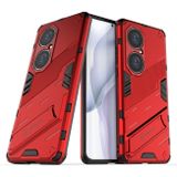 Kryt Punk Armor na Huawei P50 Pro - Červená
