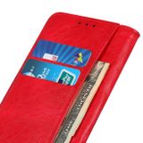 Peňaženkové kožené puzdro CRAZY HORSE na Xiaomi Mi 11 Lite - Červená