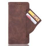 Peňaženkové kožené puzdro SKIN na Motorola Moto G100 - Hnedá