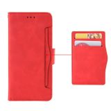 Peňaženkové kožené puzdro SKIN na Motorola Moto G100 - Červená