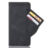 Peňaženkové kožené puzdro Calf Pattern na Xiaomi Redmi Note 10/10S - Čierna