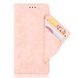 Peňaženkové kožené puzdro Calf Pattern na Xiaomi Redmi Note 10/10S - Ružová