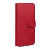 Peňaženkové kožené puzdro DG.MING na Xiaomi Redmi Note 9T - Červená