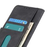 Peňaženkové kožené puzdro KHAZNEH na Samsung Galaxy S21 FE - Čierna