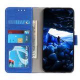 Peňaženkové kožené puzdro CROCODILE na Samsung Galaxy S21 FE - Modrá