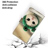 Peňaženkové kožené puzdro DRAWING na Xiaomi Redmi Note 10 5G - Frog Kitten