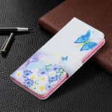 Peňaženkové kožené puzdro DRAWING na Xiaomi Redmi Note 10 Pro - Butterfly Love