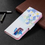 Peňaženkové kožené puzdro DRAWING na Xiaomi Redmi Note 10 Pro - Butterfly Love