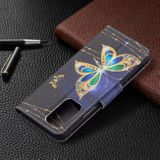 Peňaženkové kožené puzdro DRAWING na Xiaomi Redmi Note 10 Pro - Big Butterfly
