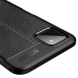 Gumený kryt LITCHI na Samsung Galaxy A22 5G - Čierna