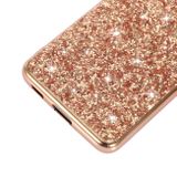 Gumený Glitter kryt na Samsung Galaxy S21 FE - Červená