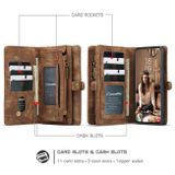 Multifunkčné peňaženkové puzdro CASEME na Samsung Galaxy S21 FE - Hnedá