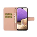 Peňaženkové kožené puzdro ETHNIC na Samsung Galaxy A22 4G - Ružová