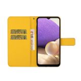 Peňaženkové kožené puzdro ETHNIC na Samsung Galaxy A22 4G - Žltá
