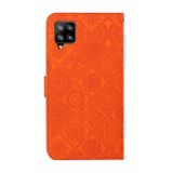 Peňaženkové kožené puzdro ETHNIC na Samsung Galaxy A22 4G - Oranžová