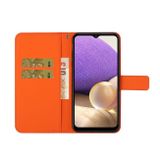 Peňaženkové kožené puzdro ETHNIC na Samsung Galaxy A22 4G - Oranžová