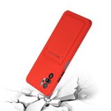 Gumený kryt CARD SLOT na Xiaomi Redmi Note 10 5G - Červená