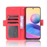 Peňaženkové kožené puzdro SKIN na Xiaomi Redmi Note 10 5G - Červená