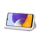Peňaženkové Glitter puzdro CROCODILE na Samsung Galaxy A22 5G - Fialová