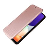 Peňaženkové Carbon puzdro na Samsung Galaxy A22 4G - Ružová