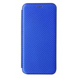 Peňaženkové Carbon puzdro na Samsung Galaxy A22 4G - Modrá