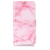 Peňaženkové kožené puzdro DRAWING na Samsung Galaxy A22 5G - Pink Marble