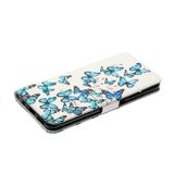 Peňaženkové kožené puzdro DRAWING na Huawei P50 - Little Blue Butterflies