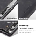 Peňaženkové kožené puzdro CaseMe na Samsung Galaxy A22 5G - Čierna