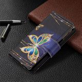 Peňaženkové kožené puzdro DRAWING na Xiaomi Redmi Note 10 5G - Big Butterfly