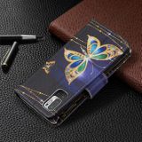Peňaženkové kožené puzdro DRAWING na Xiaomi Redmi Note 10 5G - Big Butterfly