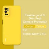 Gumený kryt IMAK na Xiaomi Redmi Note 10 5G - Žltá