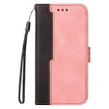 Peňaženkové kožené puzdro BUSINESS na Samsung Galaxy A22 4G - Ružová