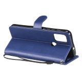 Peňaženkové kožené puzdro Solid Color Horizontal na Moto G10/G20/G30 - Modrá